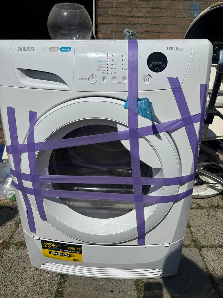 Zanussi Lindo 300 Wasmachine 8kg - Gebruikt, Witgoed en Apparatuur, Ophalen, 1200 tot 1600 toeren, 8 tot 10 kg, Zo goed als nieuw