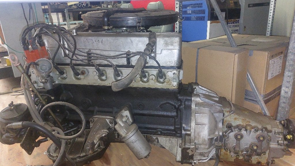 mercedes M123 Motorblok + 4 handbak, Auto-onderdelen, Ophalen, Gebruikt, Mercedes-Benz
