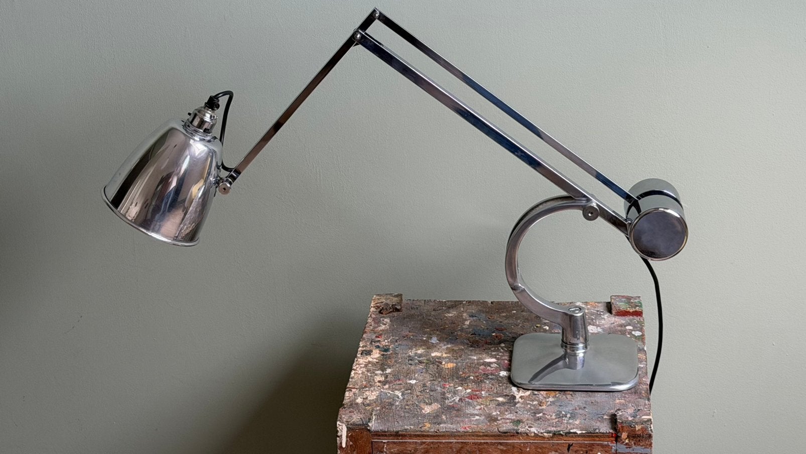 Vintage Hadrill & Horstmann bureaulamp tafellamp art deco, Bureaulamp, Art deco, NB, Ophalen of Verzenden