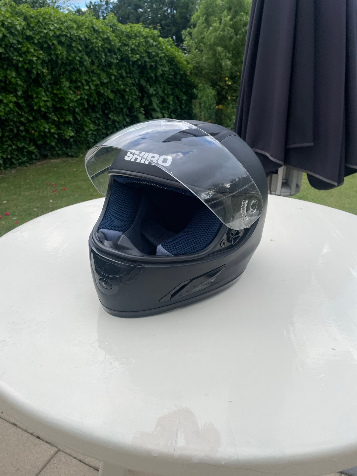 Shiro SH-996 Integraalhelm Mat Zwart, M, Heren, Integraalhelm, Tweedehands
