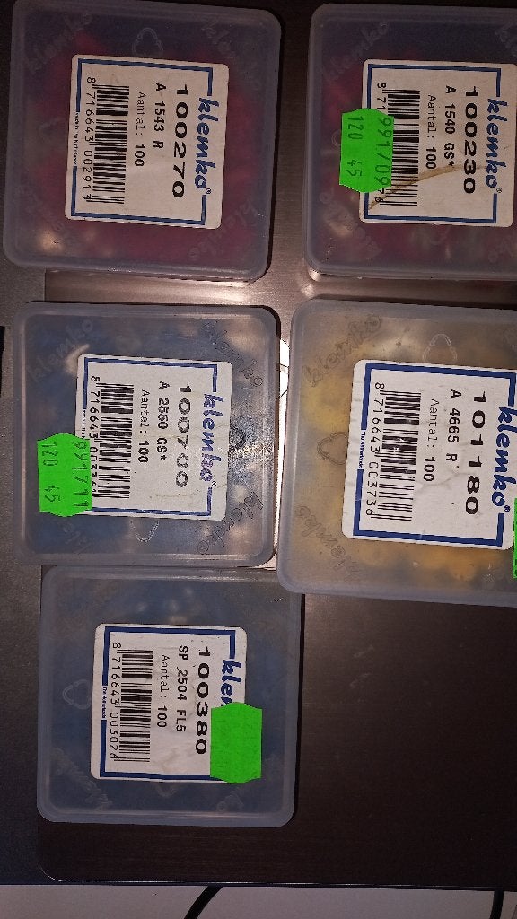kabelschoentjes Klemko 5 doosjes van 100 st, Ophalen, Nieuw