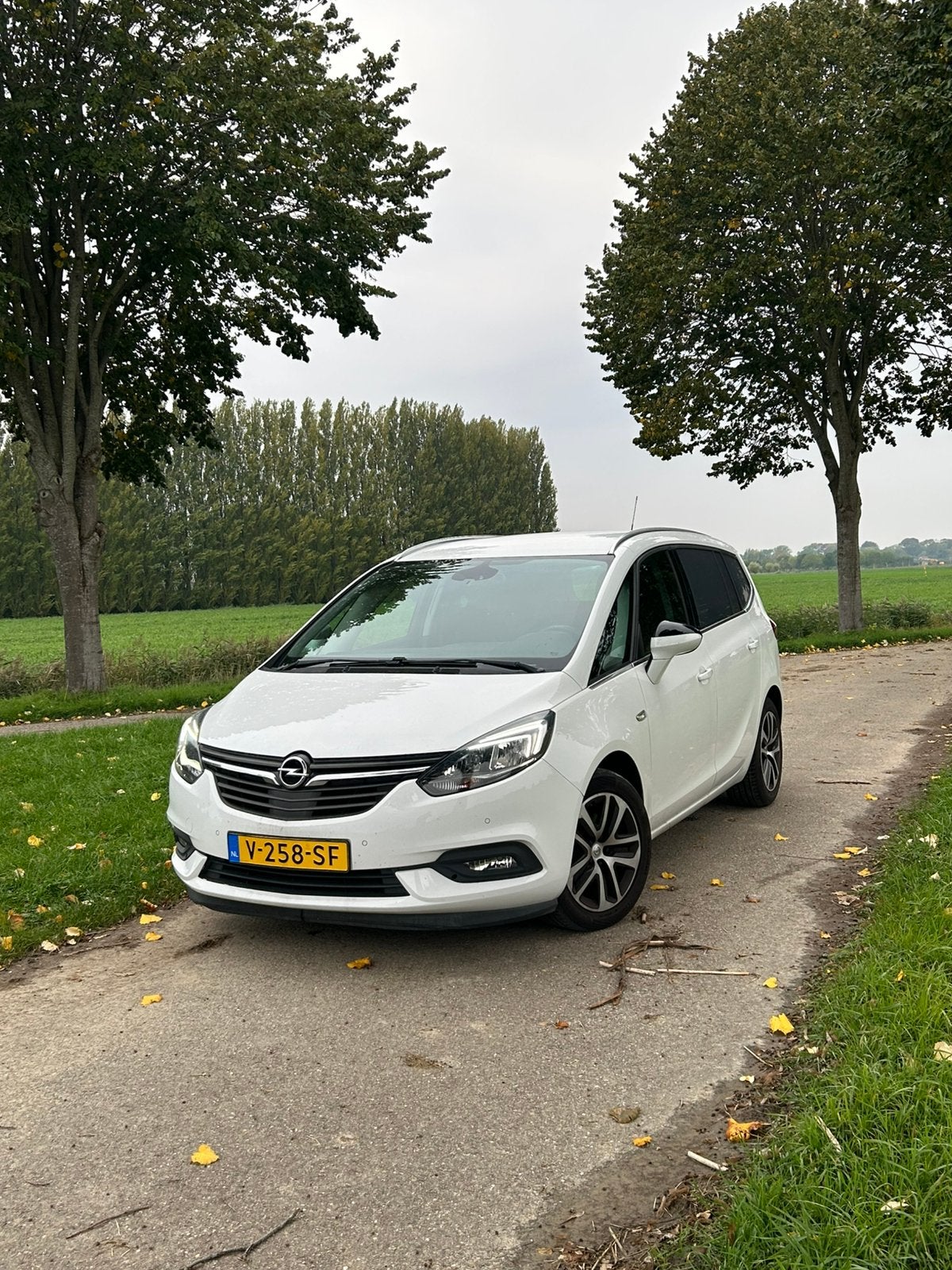 ✅ VAN / Opel Zafira 1.6 Diesel - Origineel NL auto weinig KM, Auto's, 136 pk, 4 cilinders, Leder en Stof, Wit