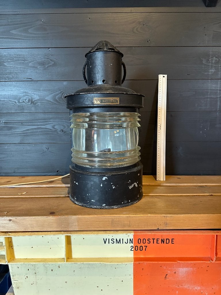 antiek licht maritiem van schip zee scheepvaart vintage, Ophalen, Minder dan 50 cm, Gebruikt, Minder dan 100 cm