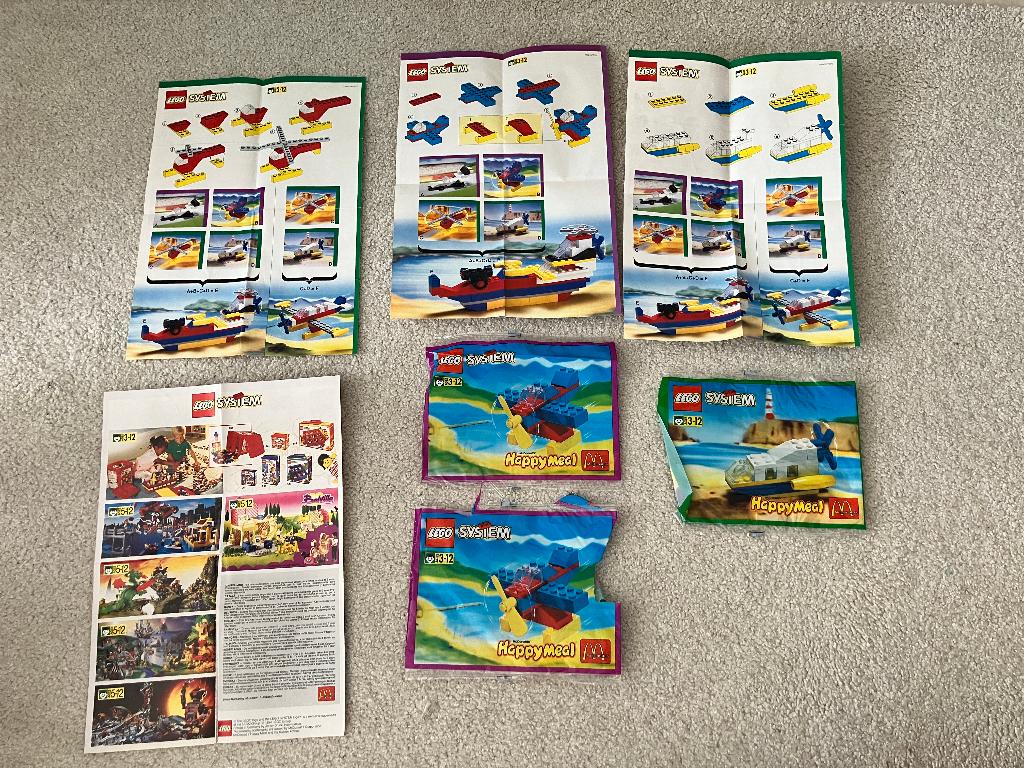 LEGO boekjes van McDonald’s Happy Meal 1990 Vintage, Ophalen of Verzenden, Gebruikt
