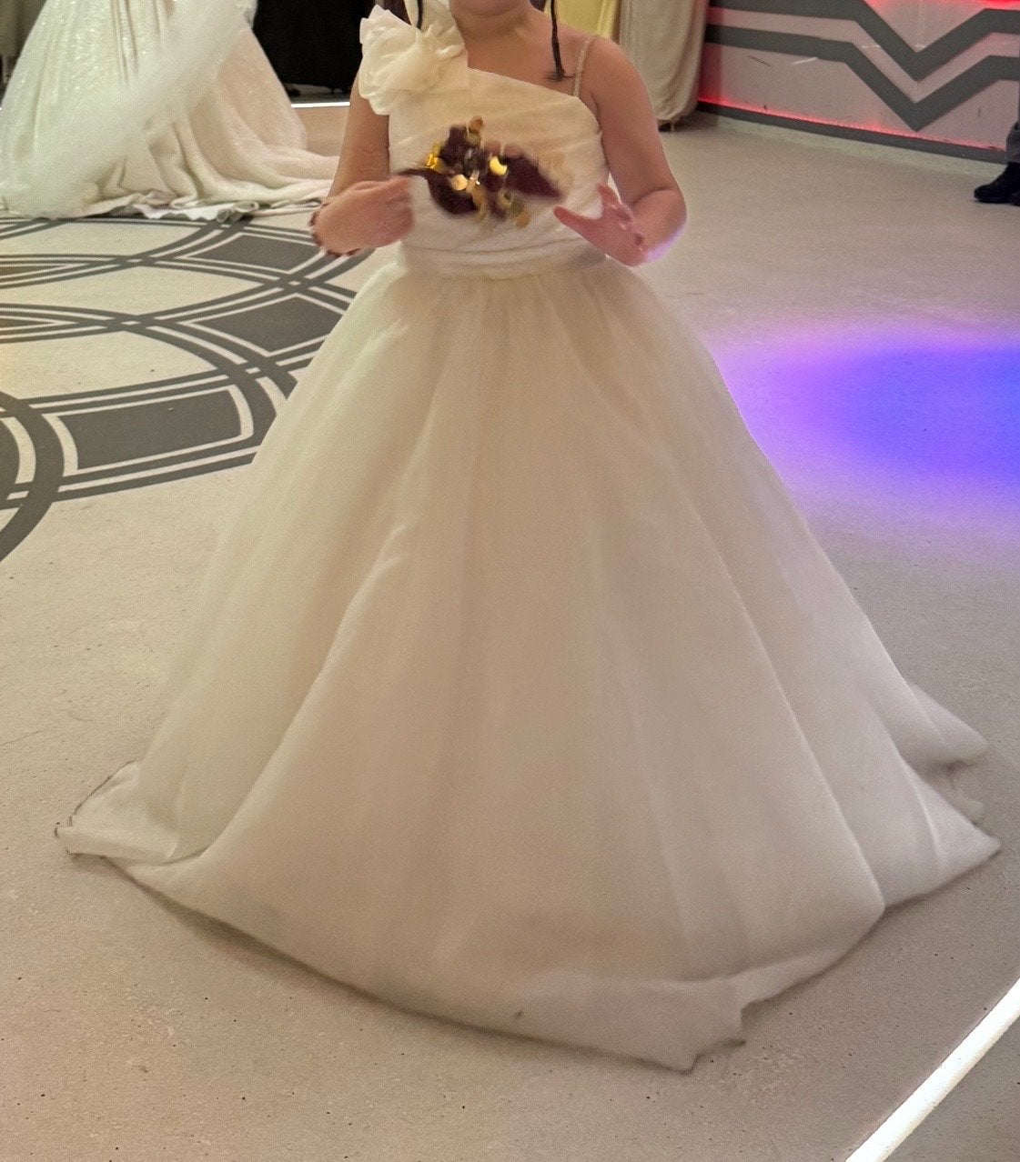 Elegante Feestjurk voor Meisjes - Wit, Kinderen en Baby's, Ophalen of Verzenden, Zo goed als nieuw, Meisje