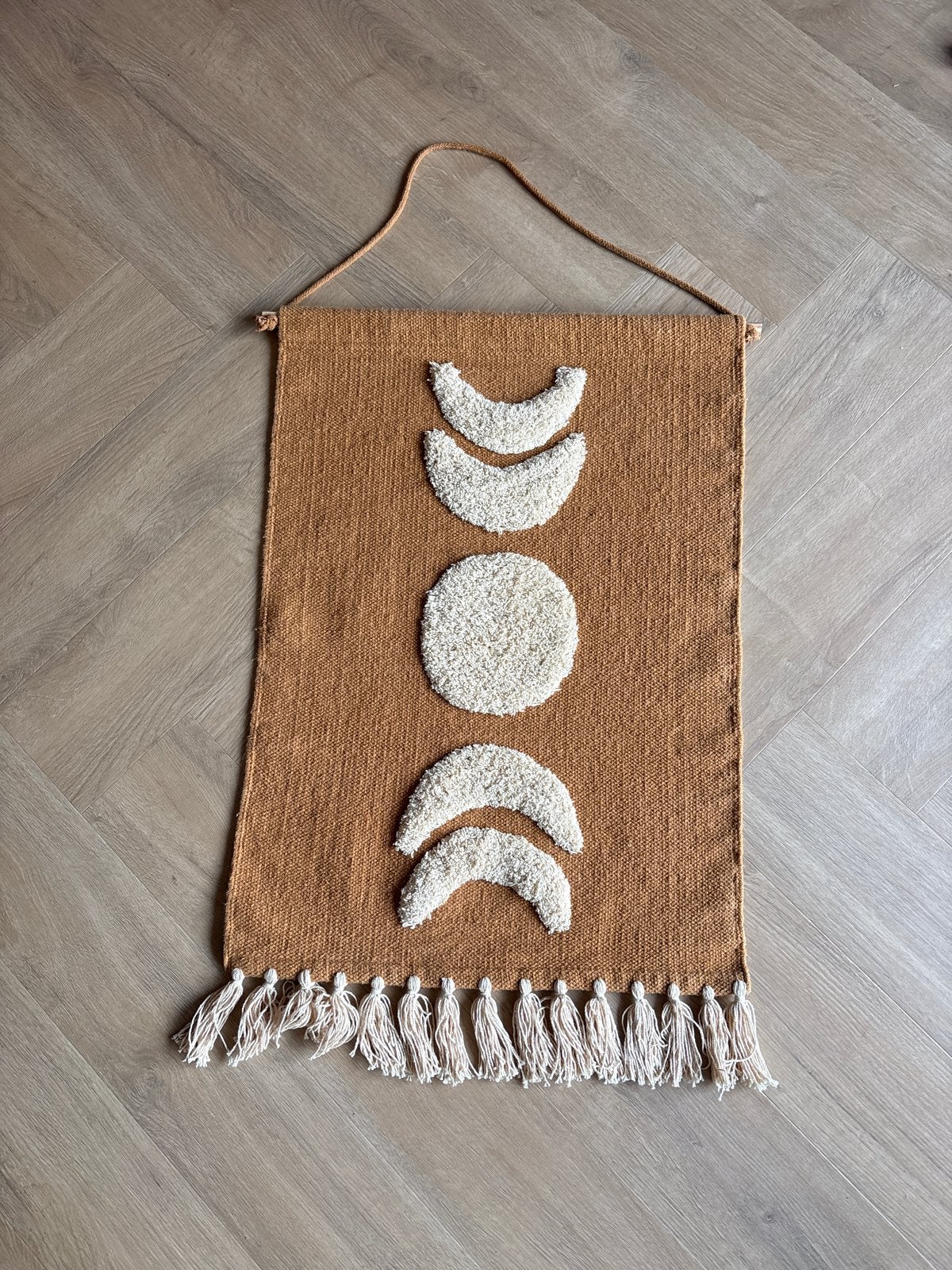Muurkleed en vloerkleed set van A la collection, 100 tot 150 cm, Beige, Zo goed als nieuw, Rechthoekig