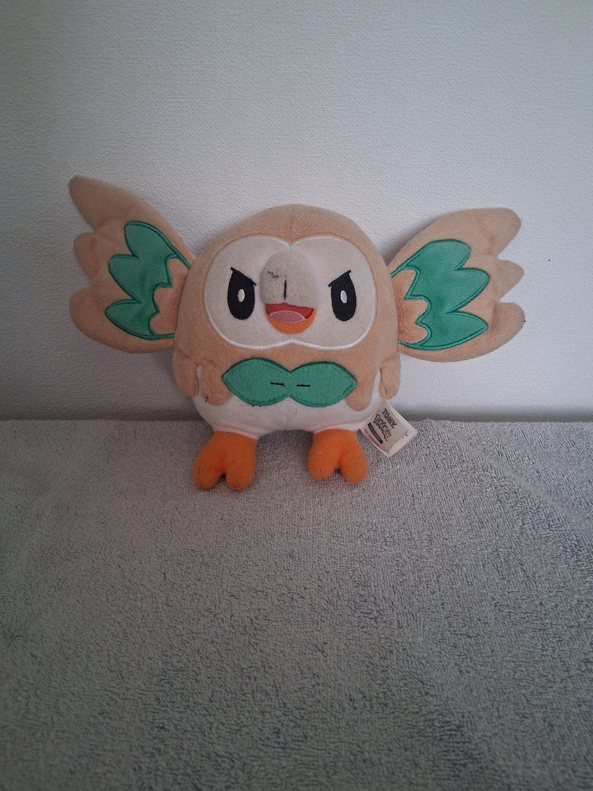 Pokémon Rowlet Knuffel - Tomy, Overige typen, Ophalen of Verzenden, Meerkleurig, Klein (minder dan 20 cm)