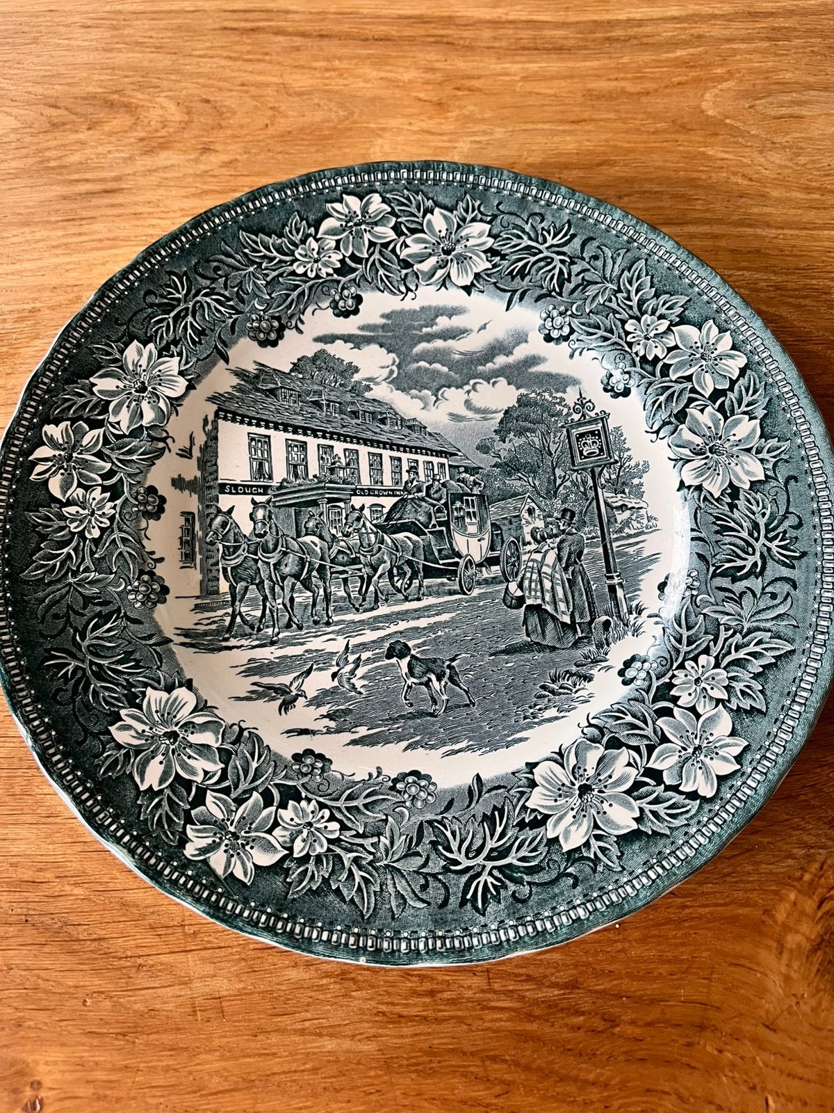 3 dezelfe Mooie antieke borden, Ophalen of Verzenden