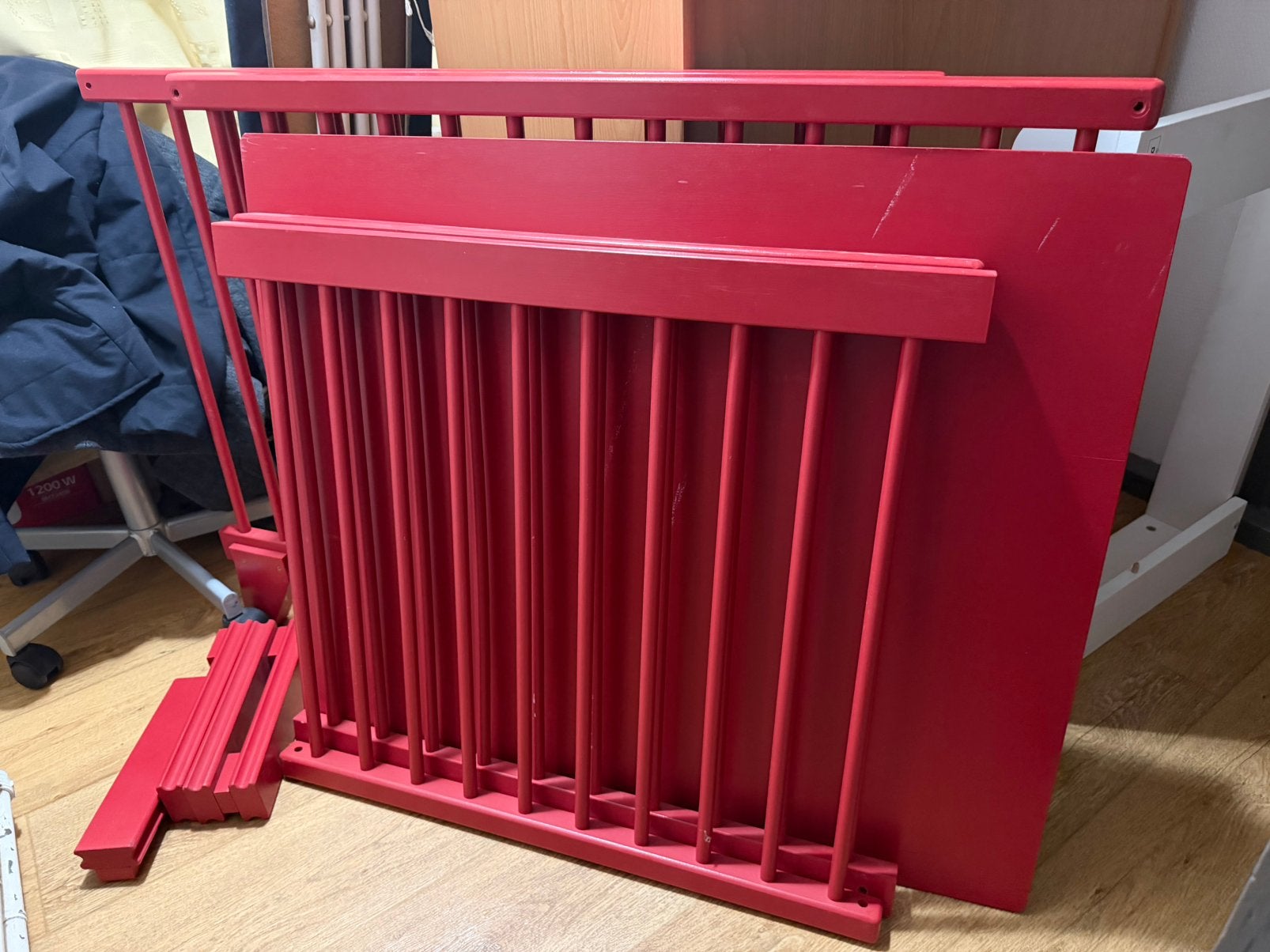 Retro Bopita Baby Box - massief hout, Ophalen, Zo goed als nieuw, Rechthoekig, In hoogte verstelbaar