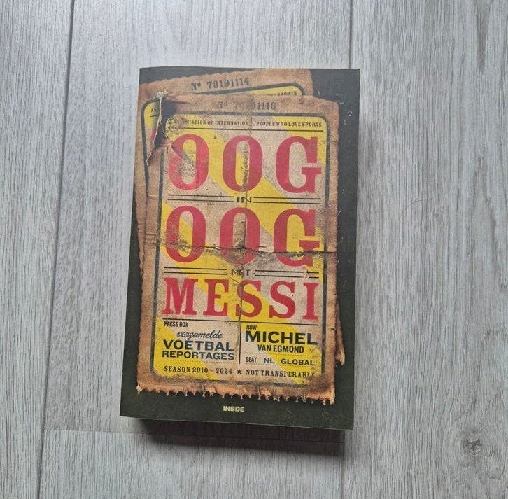 Michel van Egmond - Oog in oog met Messi, Boeken, Michel van Egmond, Ophalen of Verzenden, Zo goed als nieuw, Balsport