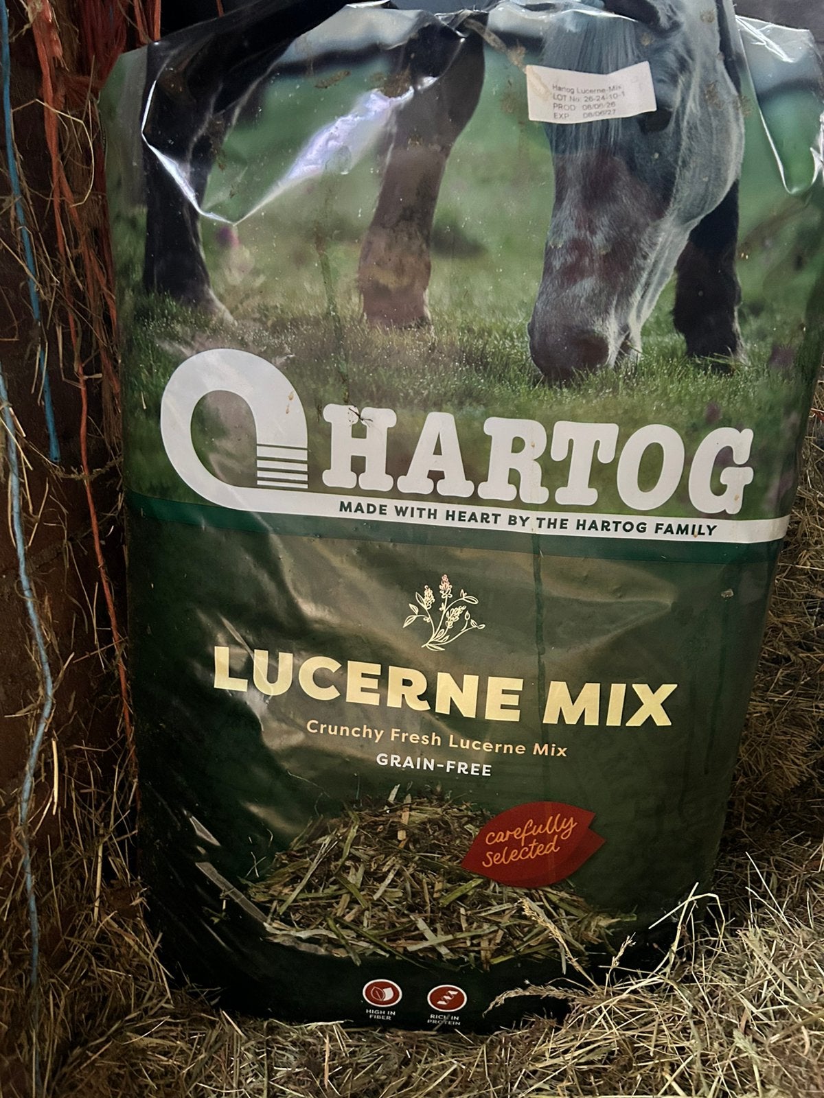 Lucerne mix, Ophalen