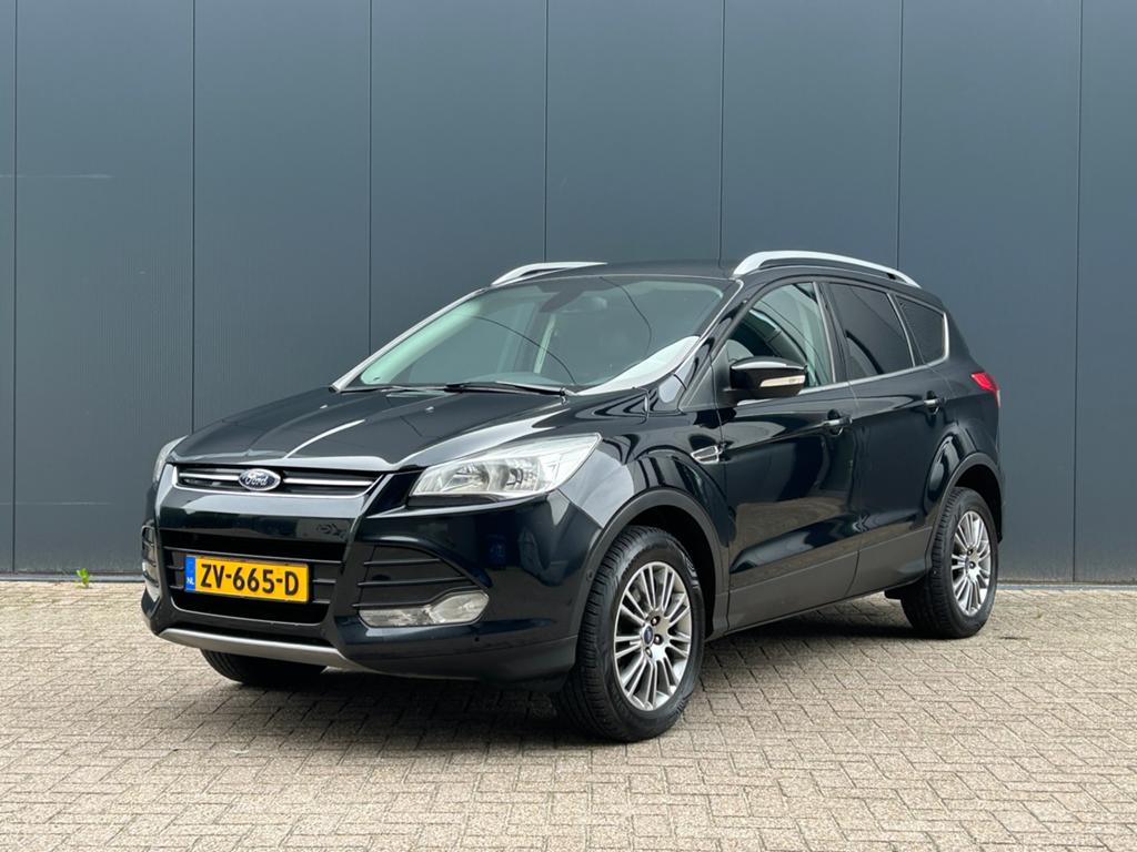 Ford Kuga 1.6 T Titanium Plus Navi Half Leder Pdc Cruise Lm, Auto's, Ford, Voorwielaandrijving, 15 km/l, Zwart, 4 cilinders