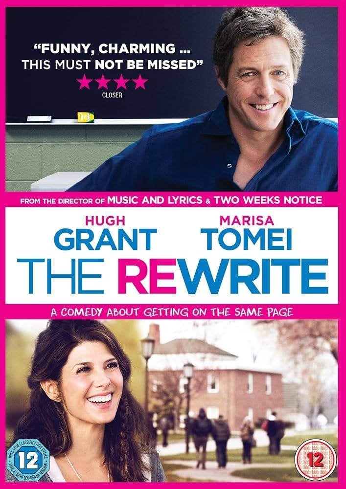 DVD THE REWRITE HUGH GRANT MARISA TOMEI, Alle leeftijden, Verzenden, Zo goed als nieuw, Romantische komedie