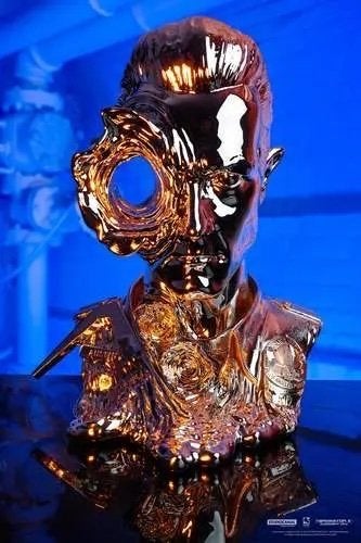 Terminator T-1000 Liquid Metal Art Mask 1:1 Life Size, Beeldje, Replica of Model, Nieuw, Ophalen of Verzenden, Pure Arts
