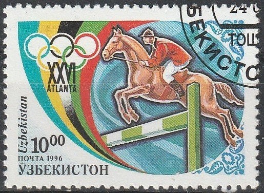 4025. Oezbekistan 121 gest. Olymp. Spelen, Verzenden, Gestempeld, Oost-Azië