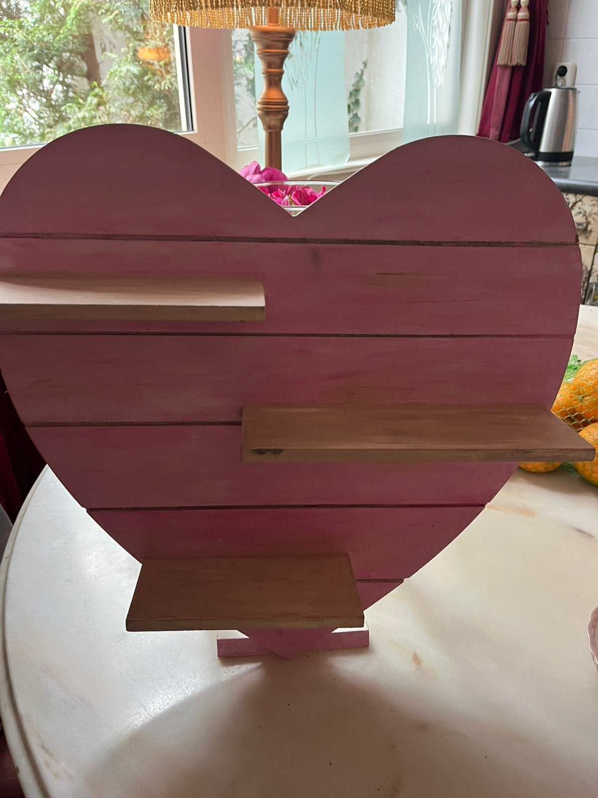 Leuk decoratie hart, Huis en Inrichting, Woonaccessoires | Krantenbakken en Lectuurbakken, Ophalen, Gebruikt