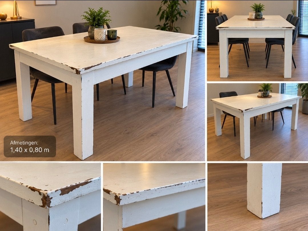 Tafel met demontabele poten, Gebruikt, Eenvoudig, functioneel, 50 tot 100 cm, Rechthoekig