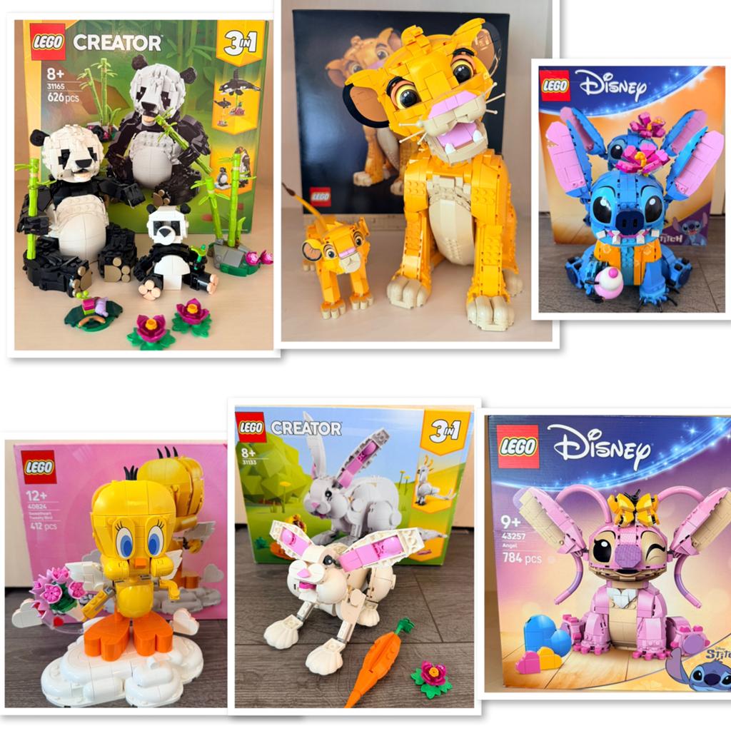 LEGO Disney Simba, Stitch, Angel, Tweety en Panda's sets, Lego, Ophalen of Verzenden, Zo goed als nieuw, Compleet