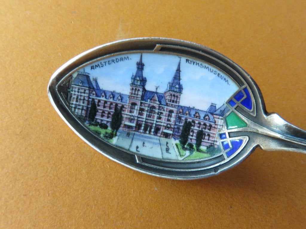 Zilver Antiek emaille  Rijksmuseum Amsterdam ., Antiek en Kunst, Verzenden, Zilver