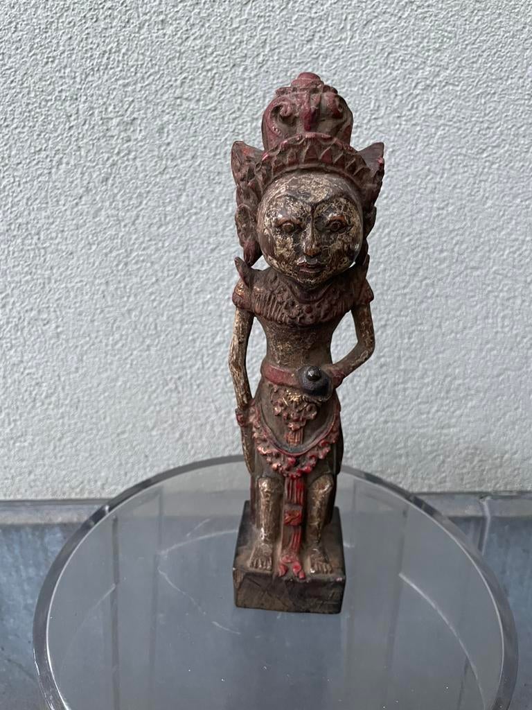 2 x Balinese antieke houten sculptuur, Ophalen
