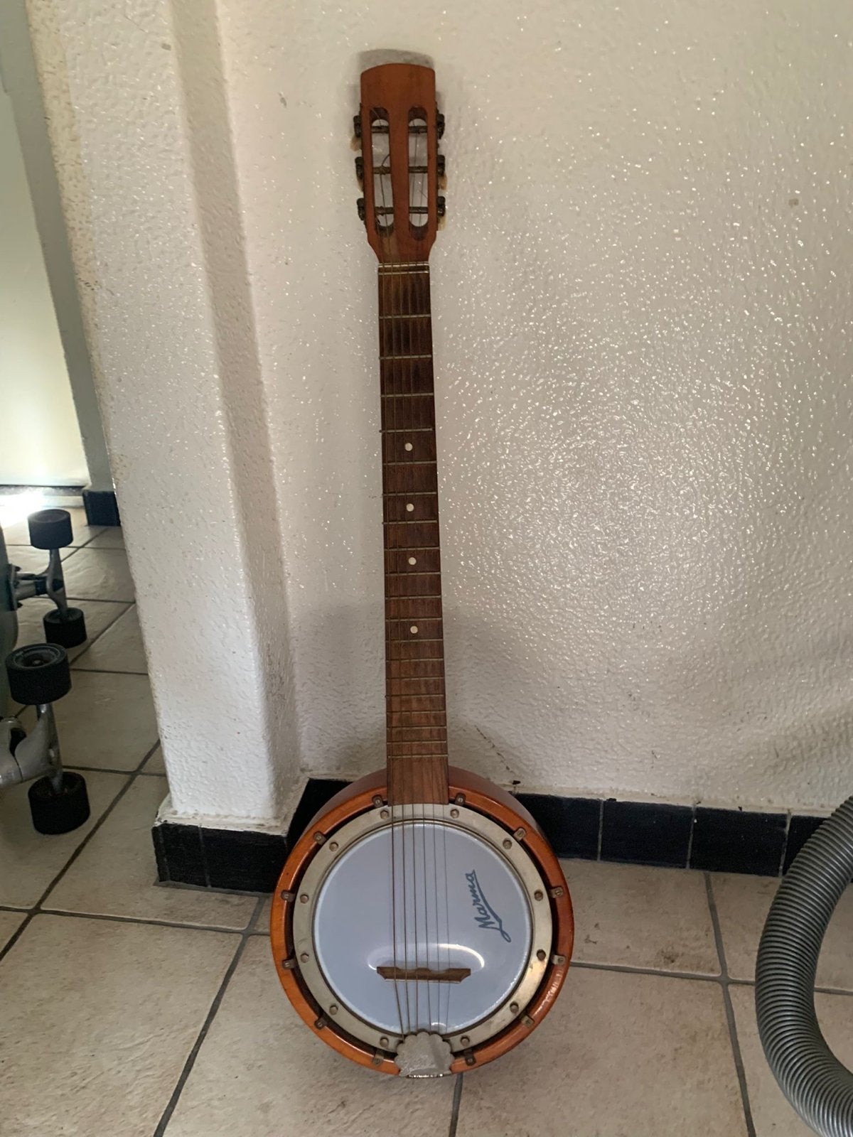 Vintage Marwa Gitaarbanjo, Muziek en Instrumenten, Snaarinstrumenten | Banjo's, Ophalen of Verzenden, Gebruikt, Gitaarbanjo