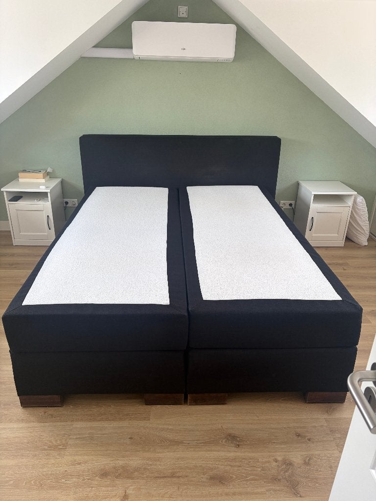 Boxspring 160x210 - Goossens Nuenen (wonen & slapen), Ophalen, Gebruikt, Tweepersoons, 160 cm