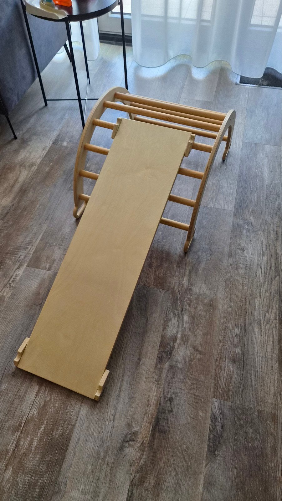 Houten Klimrek, Kinderen en Baby's, Ophalen of Verzenden, Zo goed als nieuw, Klimwand, Aanbouwonderdeel