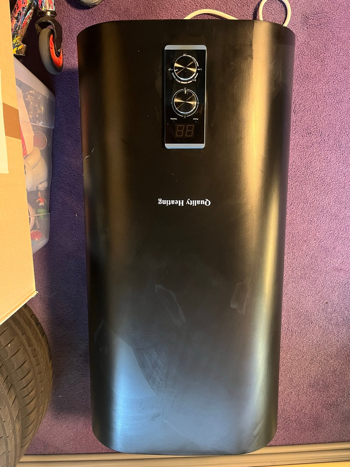 Quality Heating Elektrische Boiler QHB20-CW 50L - Zwart, Doe-het-zelf en Verbouw, Geisers en Boilers, Ophalen, Gebruikt, 20 tot 100 liter