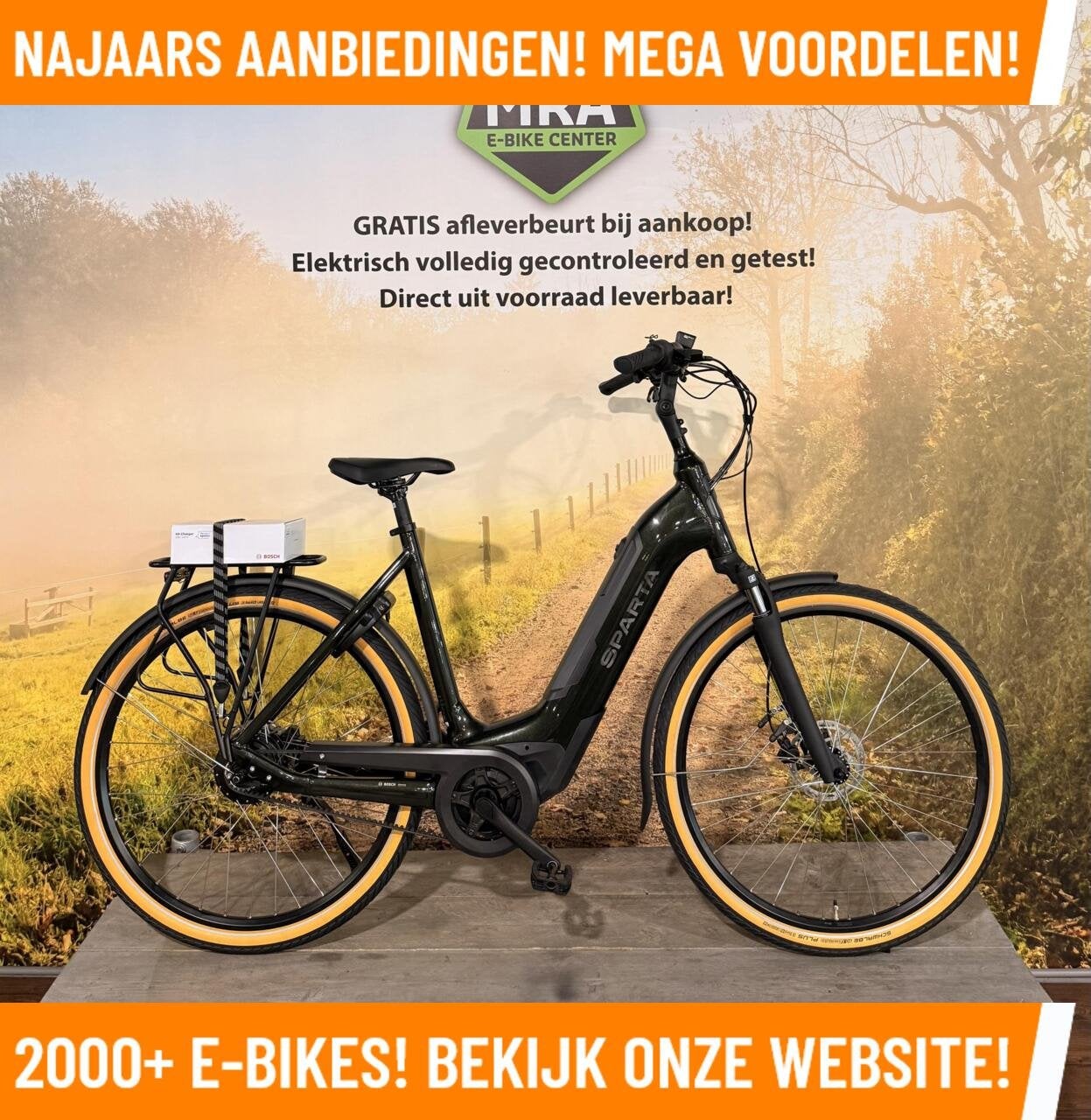 Sparta C-Grid Ultra Elektrische fiets met BOSCH BES 3 motor, 55 tot 59 cm, Nieuw, 50 km per accu of meer, Sparta
