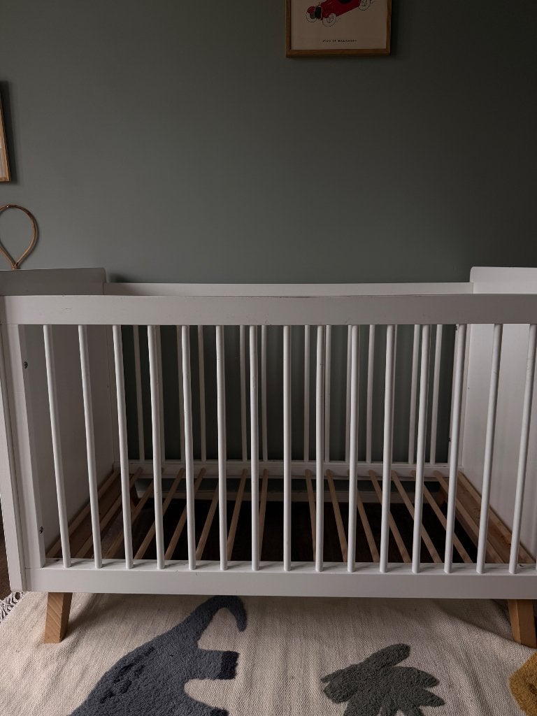 Bopita Lyn ledikant + Aerosleep matras en kussen, dekbed, Ophalen, Gebruikt, Ledikant