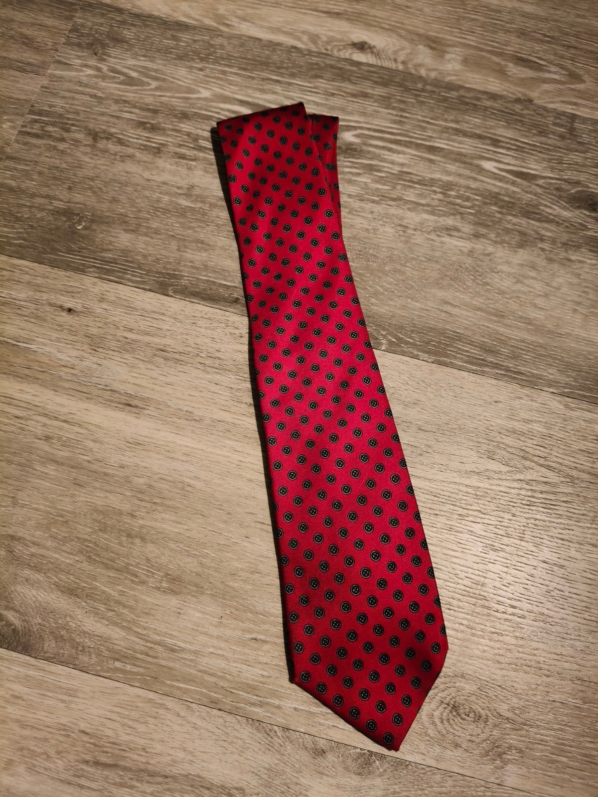 Carlo Columbo zijden stropdas met patroon, Ophalen of Verzenden, Zo goed als nieuw, Met patroon, Carlo Columbo
