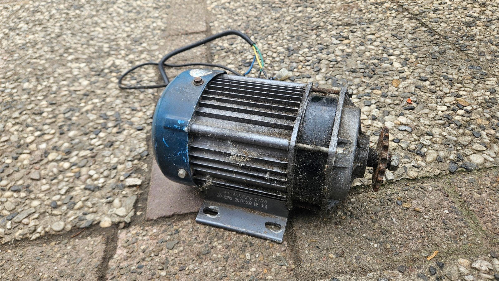 48v 1500w middenmotor, Ophalen