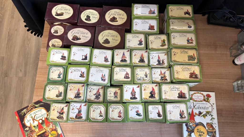 Grote collectie David de kabouter beeldjes Rien Poortvliet, Ophalen of Verzenden, Zo goed als nieuw