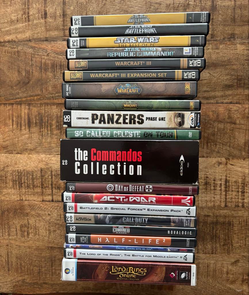 PC Games Collectie: Star Wars, Half-Life, Lord of the Rings, Spelcomputers en Games, Online, Gebruikt, Overige genres, 1 speler