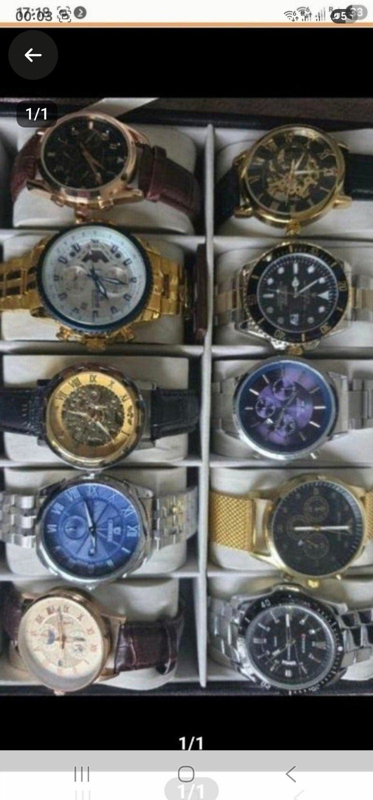 NİEUWE İN DOOS HEREN HORLOGES  İ, Ophalen, Overige merken