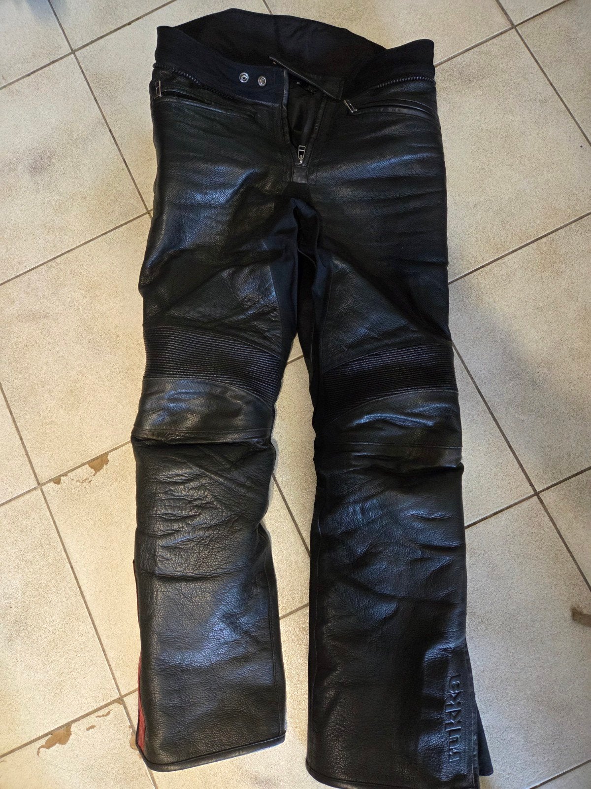 Rukka Gore-tex leren motorbroek (maat 52), Motoren, Ophalen, Broek | leer, Heren, Rukka