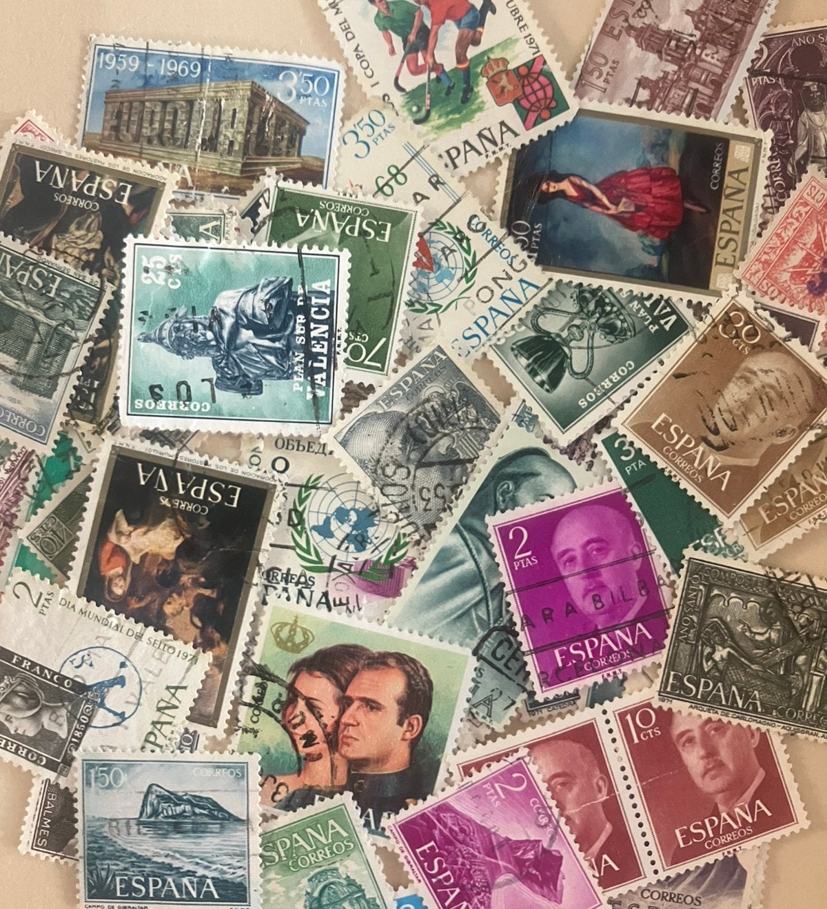 Spanje postzegels gestempeld, Postzegels en Munten, Postzegels | Europa | Spanje, Ophalen of Verzenden, Gestempeld