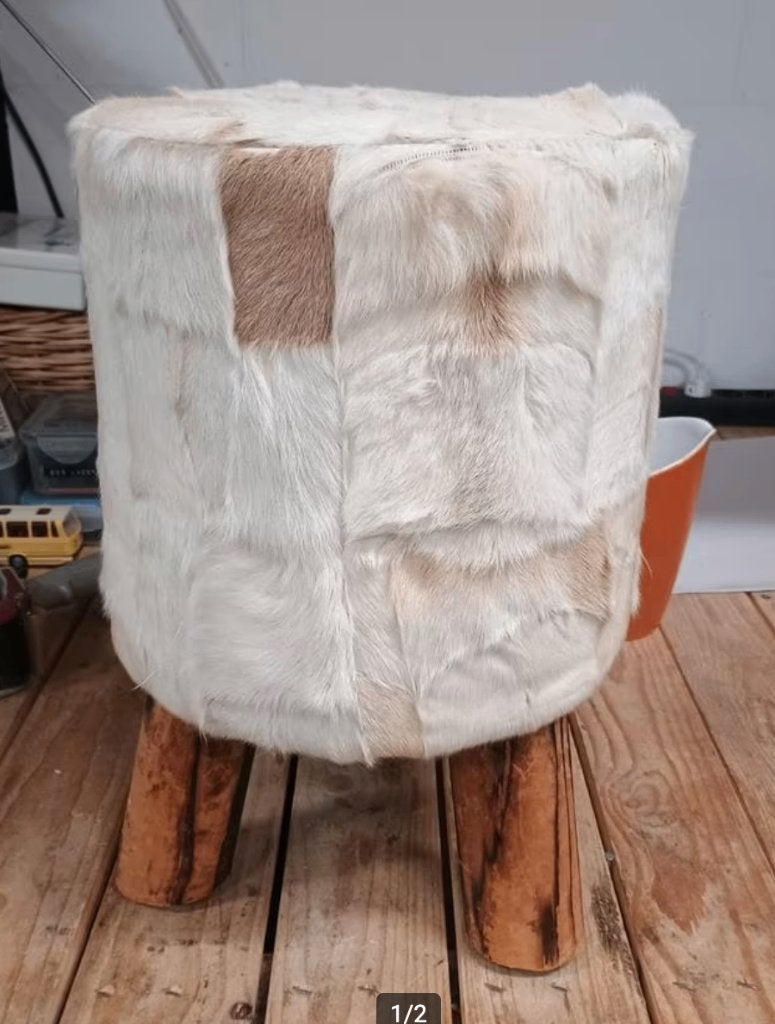 poef op pootjes -, Ophalen, Minder dan 50 cm, Gebruikt, .