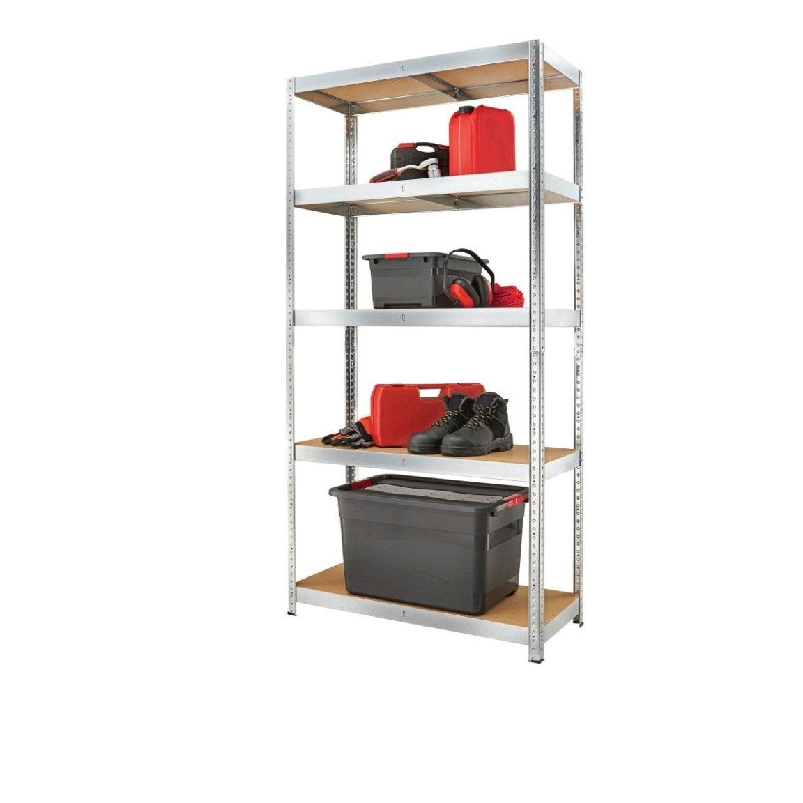 Stellingkast met houten planken, Ophalen, Gebruikt