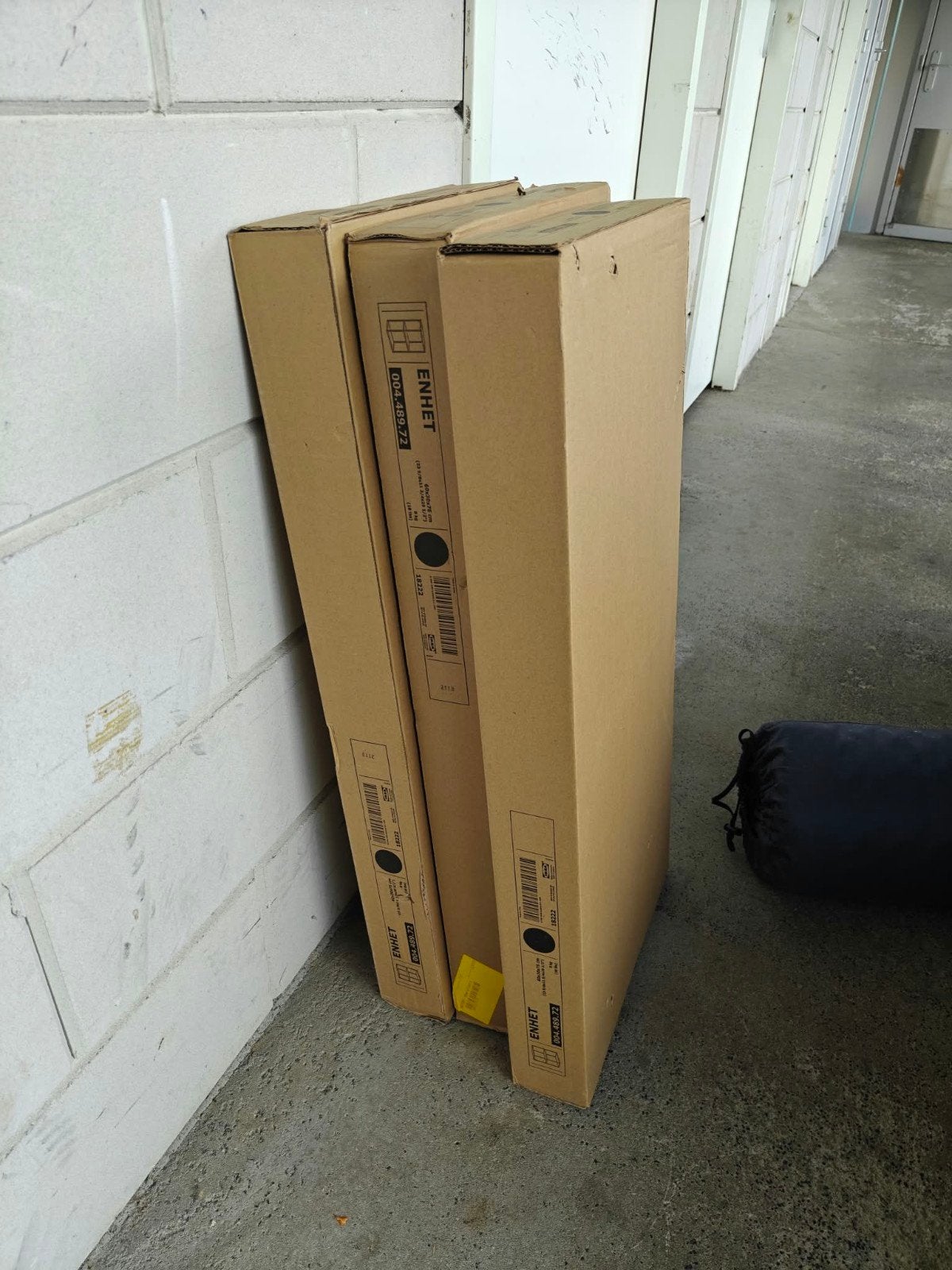 Enhet (Ikea) kastje, zwart, Huis en Inrichting, Ophalen, Zwart, Nieuw, 50 tot 100 cm