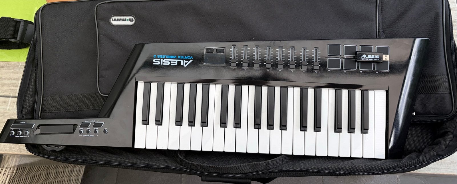 Alesis Vortex Wireless 2 Keytar met draagtas, Overige merken, Gebruikt, Aanslaggevoelig, Overige aantallen