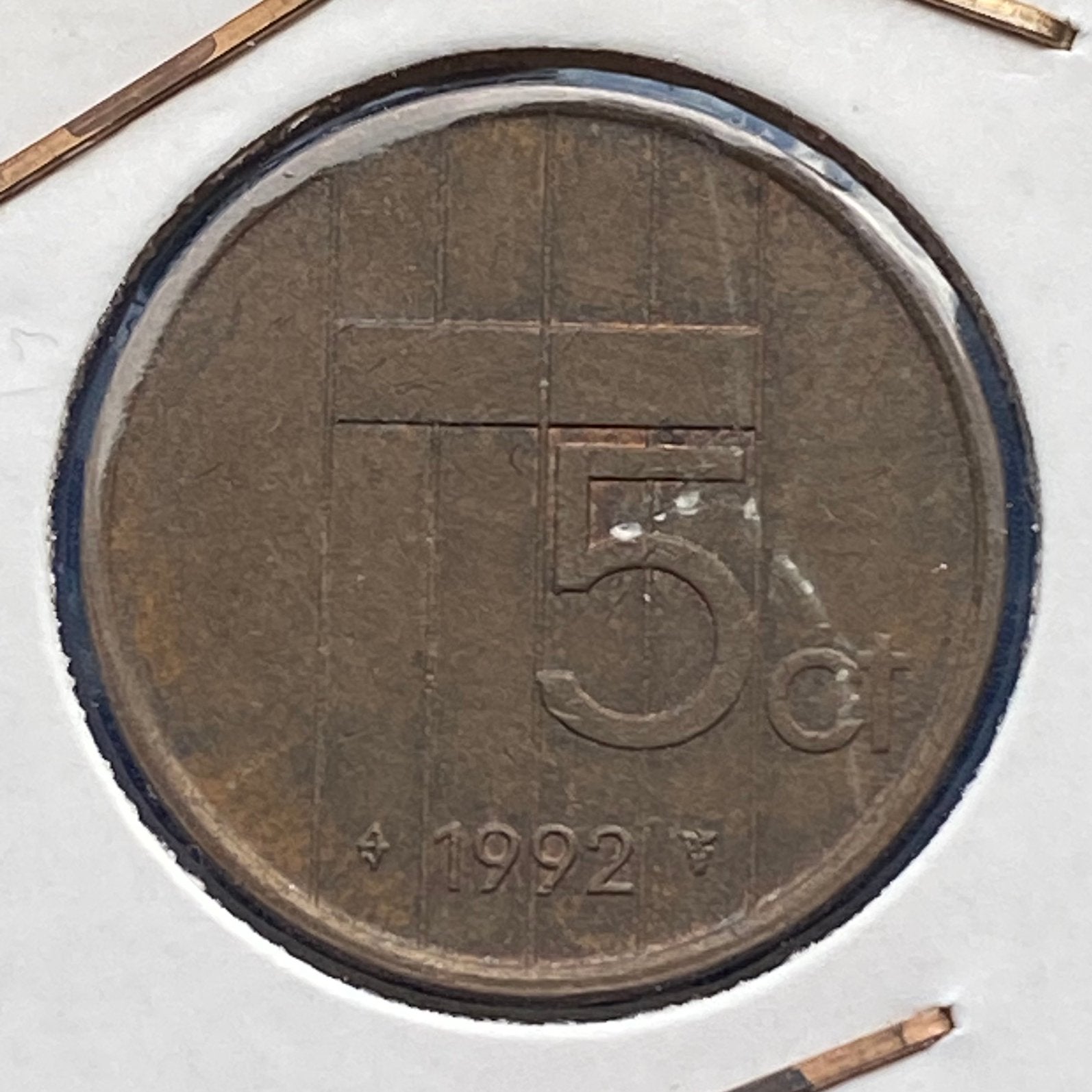 5 Cent / Stuiver uit 1992 van Kon. Beatrix, Verzenden, Koningin Beatrix, 5 cent, Losse munt