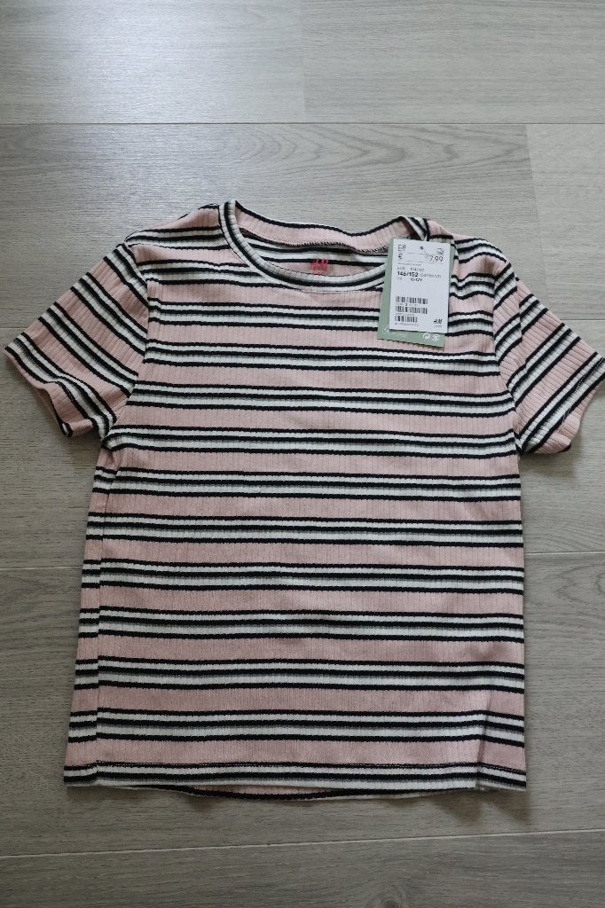 Nieuw H&M shirtje 146 152 roze, Kinderen en Baby's, Kinderkleding | Maat 152, Ophalen, Meisje, H&M, Nieuw