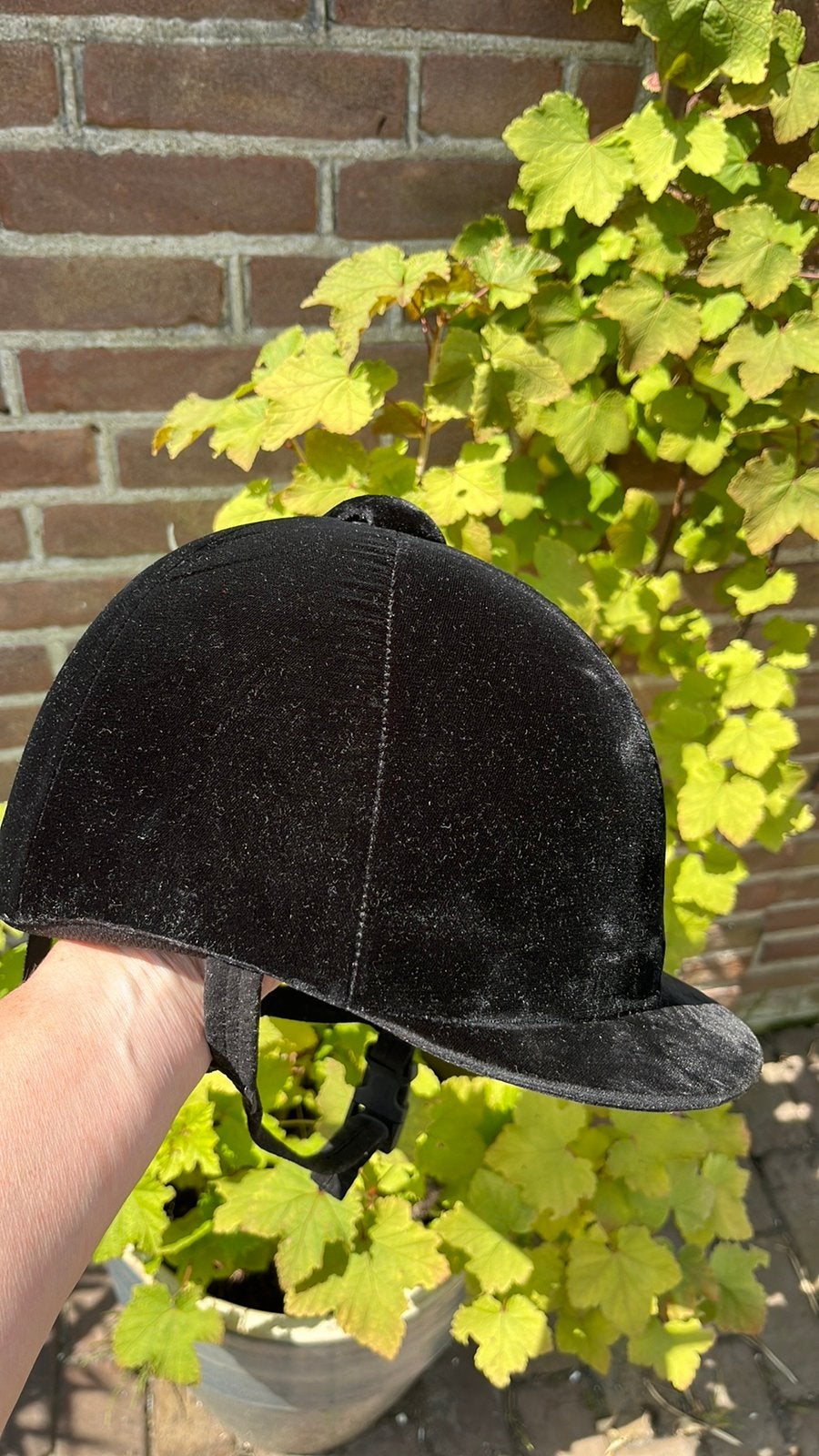 Paardrijcap en chaps, Dieren en Toebehoren, Paardrijkleding, Ophalen, Zo goed als nieuw