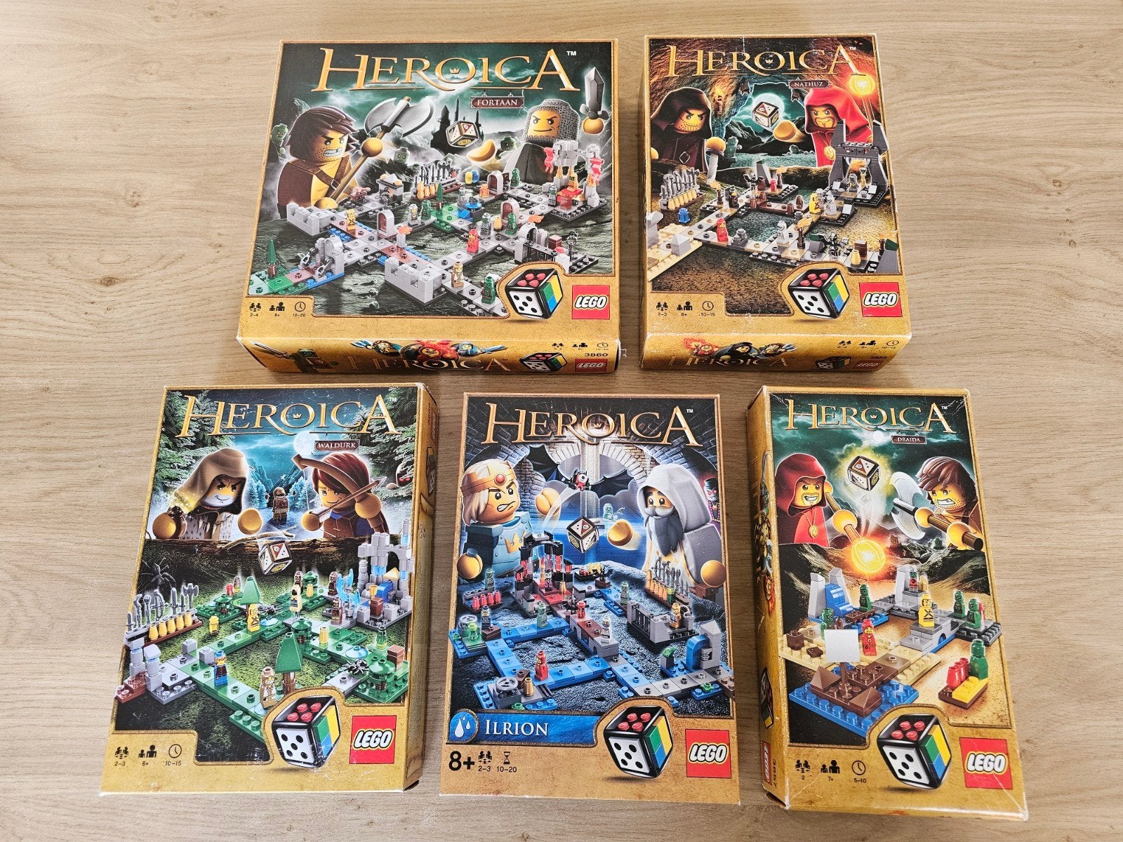 LEGO Heroica LEGE DOZEN + boekjes – 3857 3858 3859 3860 3874, Ophalen of Verzenden, Gebruikt