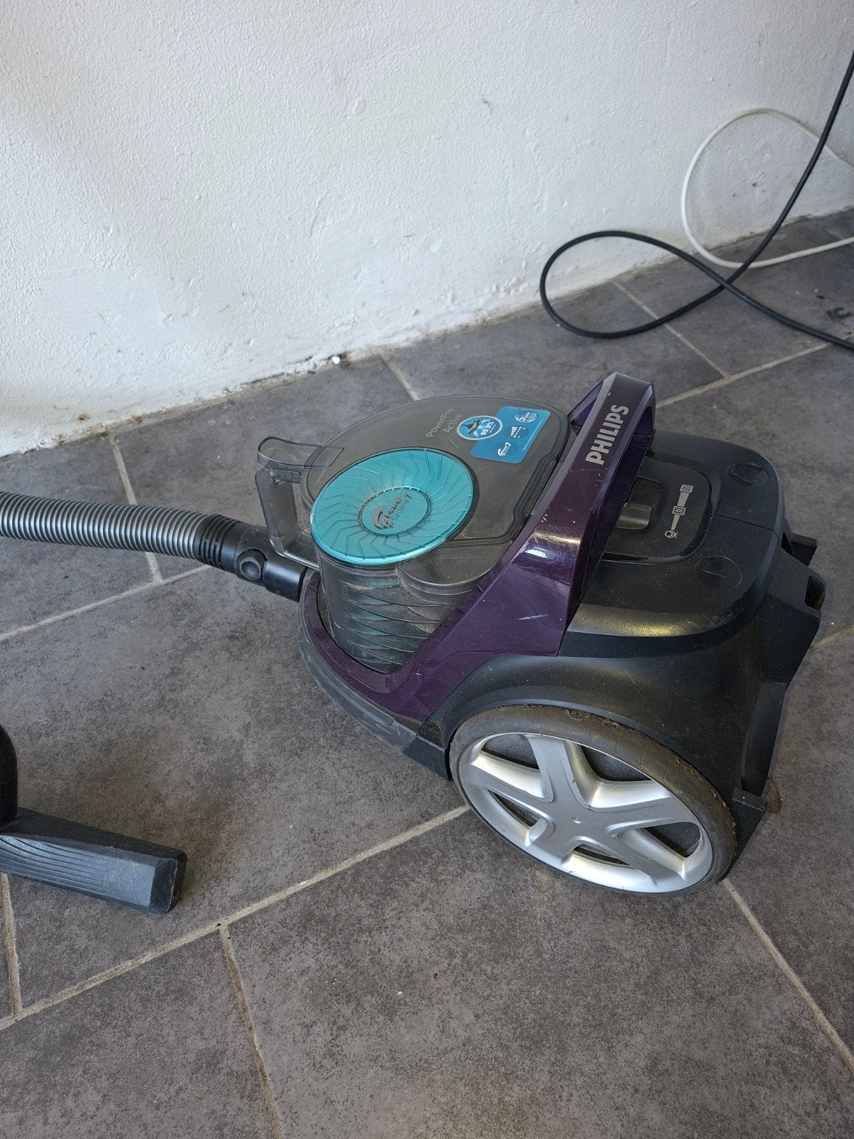 Phillips PowerPro Active zakloze stofzuiger, Gebruikt, Philips, Minder dan 1200 watt, Regelbare zuigkracht
