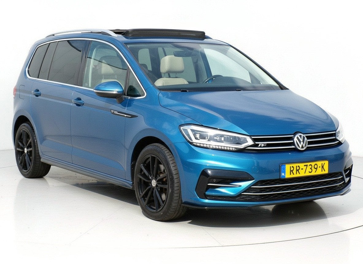 Volkswagen Touran 1.4 TSI Highline Business R 7p|Pano|ACC, Gebruikt, 4 cilinders, 150 pk, Blauw