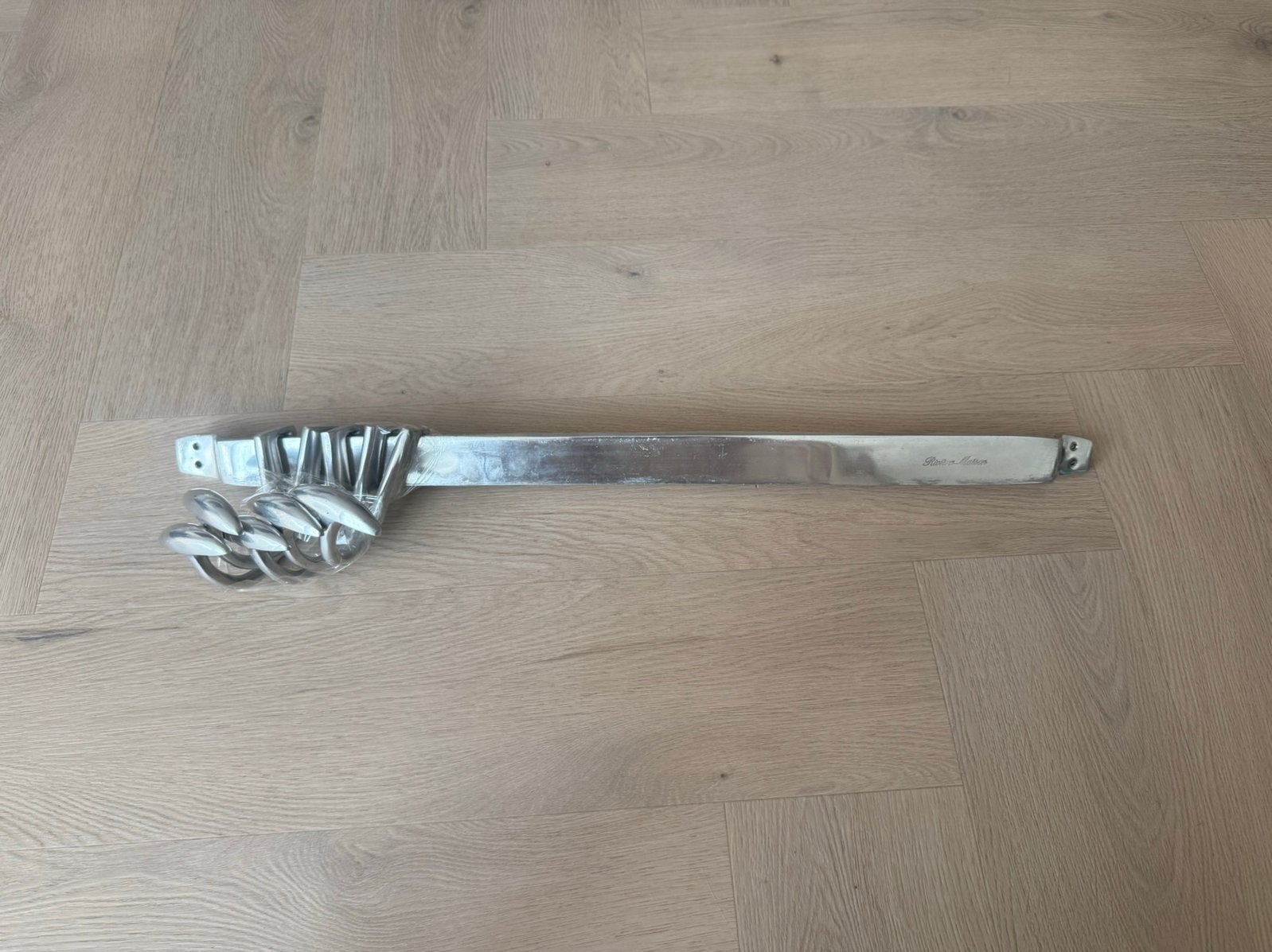 Riviera Maison kapstok zilver, Huis en Inrichting, Wandkapstok, Ophalen of Verzenden, Zo goed als nieuw, Minder dan 100 cm