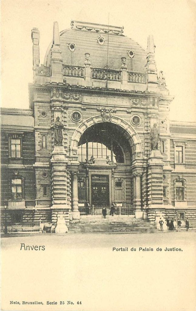 381-118-021 Anvers Portail du Palais de Justice, Verzenden, Voor 1920, Overig Europa