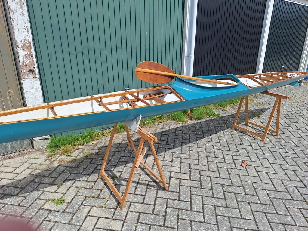 Kano polyester met roertje. Opknapper., Watersport en Boten, Kano's, Ophalen, Eén persoon